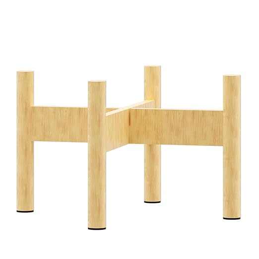 iSpring Wooden Stand for DGF2 Gravity-Fed Stainless Steel Countertop Water Filter System, Natural Wood