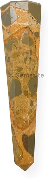 WholesaleGemShop 3 Inch Gemstones Obelisk Tower Jumbo Facet Aura Rock Crystal Natural Polished Earth Wand Spirit