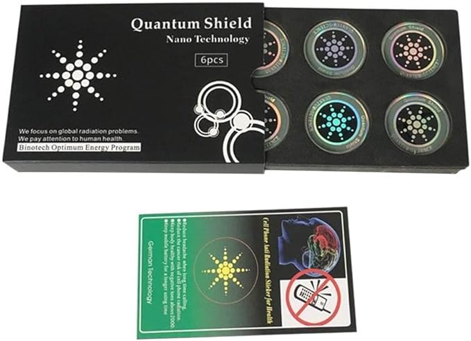 EMF Stickers Blocker Neutralize Protection for Cell Phones case and Electronic Devices WiFi 5G (Pack of 6 Golden and 6 Silver Stickers)