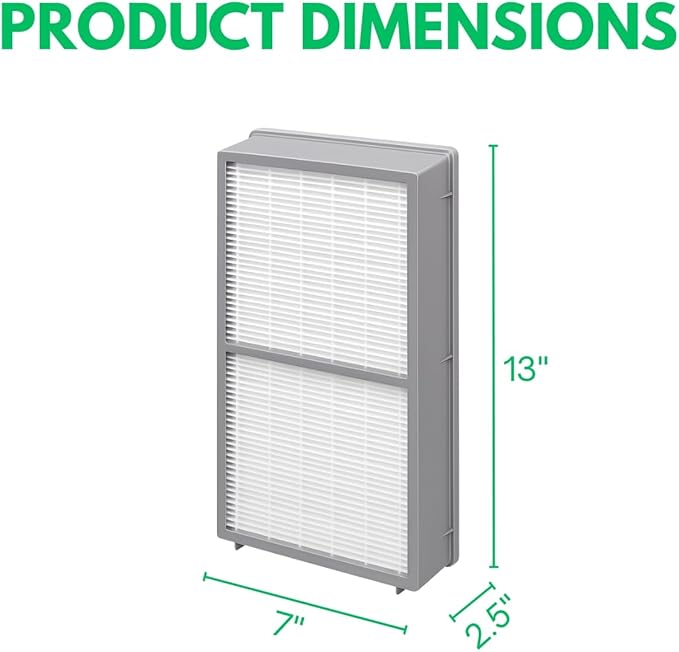 Nispira 30962 Premium HEPA Filter Replacement Compatible with Hunter Air Purifier Model 30729, 30713, 30730, 30763, 36730. 2 Packs