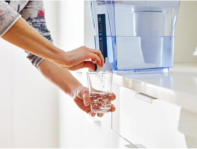 ZeroWater 23-Cup Dispenser Ready-Pour 5-Stage Water Filter with 0 TDS Water Filter – IAPMO Certified to Reduce Lead, Chromium, and PFOA/PFOS