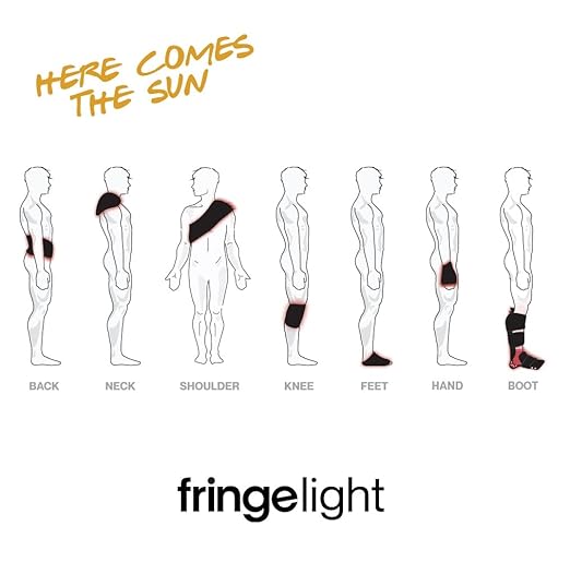 Fringe Red Light Therapy Extra Long Wrap, Wireless, Both Red Light 660nm and Infrared Light 850nm, 360 LED Lights, Sports Recovery