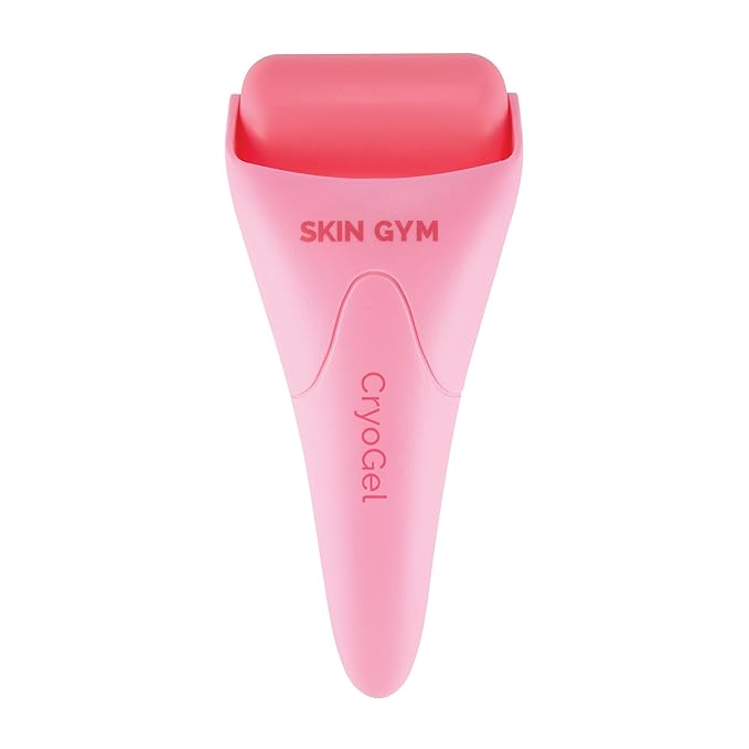 SKIN GYM Ice Roller for Face, CryoGel Cooling Facial Roller for Puffiness, Redness, Skin Firming & Depuffing, Cryotherapy Skin Care Tool
