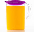 LocknLock HAP607P Aqua Fridge Door Water Jug with Handle, BPA-Free Plastic Pitcher with Flip-Top Lid and Easy-Pour Spout for Water, Juice, Tea, and Other Drinks, 3-Quart, Purple