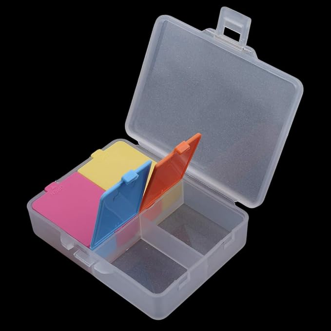 Portable Pill Box Small Pill Container Travel Pill Organizer Case Plastic Pill Storage Case