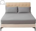 Grounding Sheets King Size, 20% Silver Fiber + 80% Organic Cotton, Conductive Fitted Grounded Bed Sheet with Deep Pocket for Bed & Sleeping (Gray, 78"x80"x15")