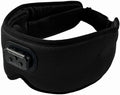 Sleepals Sleep Headphone Eye Mask with White Noise, 35H Battery Life, Built-in Speakers for Side Sleepers, 100% Light Blocking, Wireless Music Streaming (Black 3D)