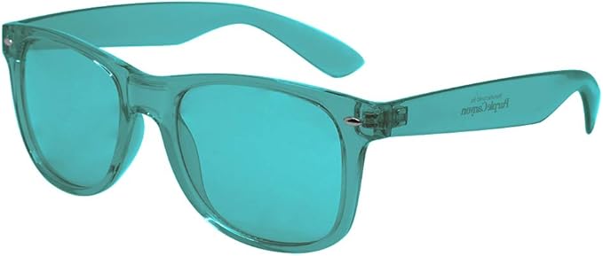 PURPLE CANYON Aqua Color Therapy Glasses for Chakra Healing, Chromotherapy, and Mood