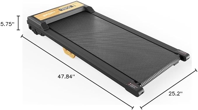 FUNRAY Walking Pad with Incline, Under Desk Treadmill with 2 Control Options, Ultra Slim Design and Double Shock Absorption, LED Display, Powerful and Quiet Treadmill for Walking/Jogging