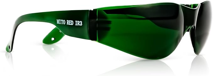 Mito Red Light Therapy Glasses - Eye Protection for Red Light (600nm-900nm) - Goggles