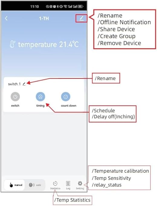 Zigbee 1CH 85-250VIntelligent Temperature Sensor,High Precision Waterproof Probe Sensor,Wireless Intelligent Monitoring,Tuya app Remote Smart Switch(tuya zigbee hub needed)