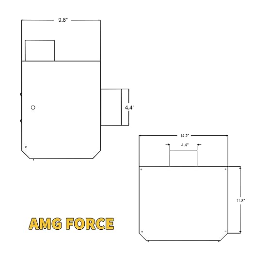 Festa AMG Force Radon Fan - Quiet and Energy Efficient 240 CFM Radon Mitigation System Inline Fan - 4" Electric Waterproof Inline Duct - Powder-coated steel – White