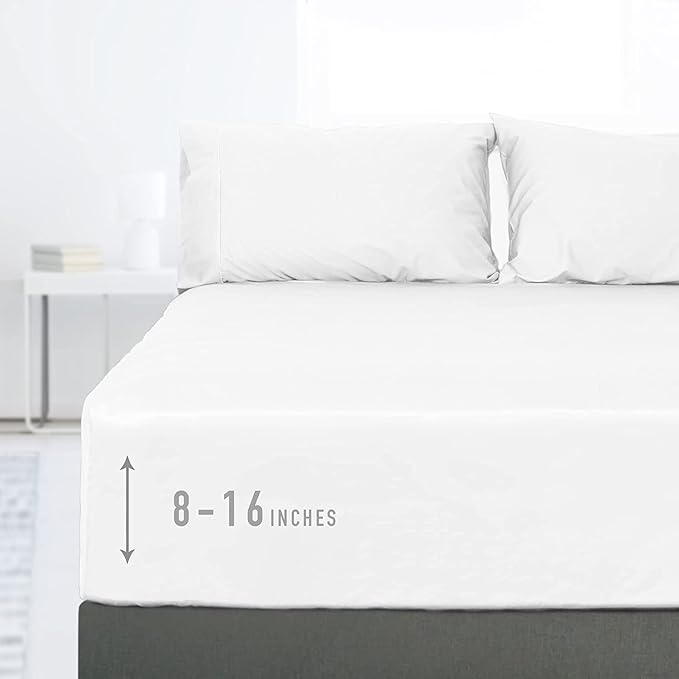 Decorative Fitted Sheet Set Twin Size, Floral Deep Pockets Fitted Sheet & 2 Pillow Sham Set(No Flat Sheet), Vibrant Sakura Flowers Printed Microfiber Bedding 3pc Set, for Mattress (Deep: 5"-15")