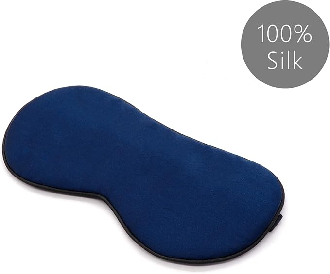 Silk Eye Mask for Men Women, Comfortable&Soft Sleep Mask with Adjustable Strap to Block Light, Ultimate Sleeping Aid/Blindfold,Super Smooth Eye Shade Cover