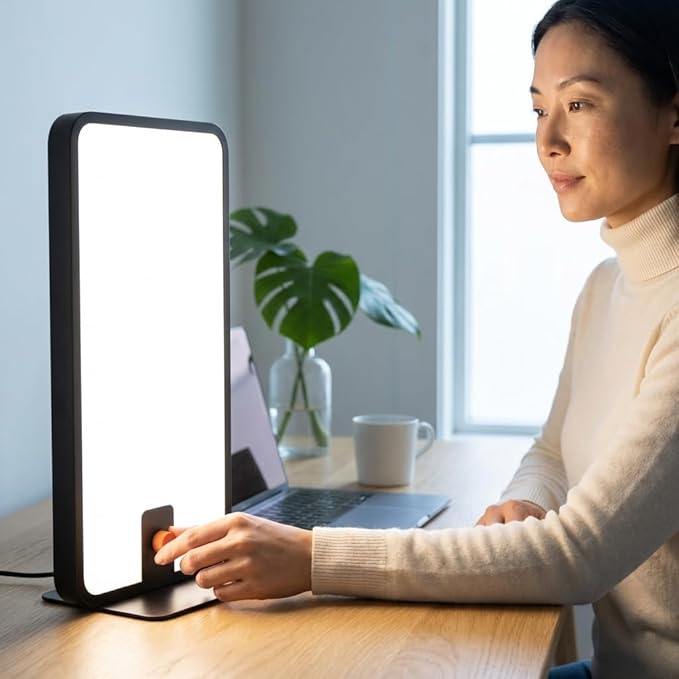 Circadian Optics Langham Clinical Grade Light Therapy Desk Lamp | 10,000 Lux at 15" | As Seen On Shark Tank | 10X Power & Brightness | Extremely Large 22" X 12" Light Panel | Improve Body Clock