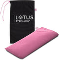 Lotus Weighted Lavender Eye Pillow – Pink Eye Mask for Sleep & Meditation – Aromatherapy Yoga Pillow with Flaxseed – Hot or Cold Compress for Headache & Eye Relief