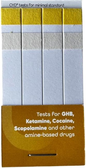 Check Your Drink Matchbook. Avoid Drink Spiking. Detect GHB or KETA Using The Personal Test Strips. - Each Match Book Contains 8 Tear-Away Test Strips