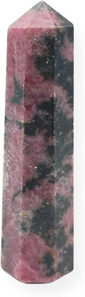 WholesaleGemShop 3 Inch Gemstones Obelisk Tower Jumbo Facet Aura Rock Crystal Natural Polished Earth Wand Spirit