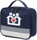 Large Capacity Pill Bottle Organizer Travel Storage Bag Medicine Bag for Medications Vitamin and Medical Supplies, Small, Navy Blue