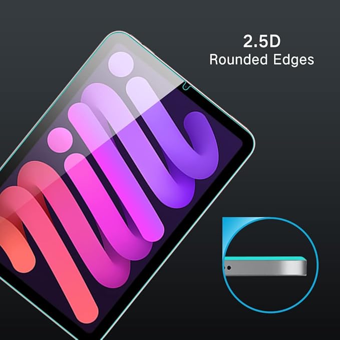 PERFECTSIGHT Anti Blue Light Screen Protector Compatible with iPad Mini 7 A17 Pro 7th Gen 2024 & Mini 6 6th Gen 2021 8.3 Inch, [Eye Protection] HD Clear Filter 6 Radiations Tempered Glass [1 Pack]