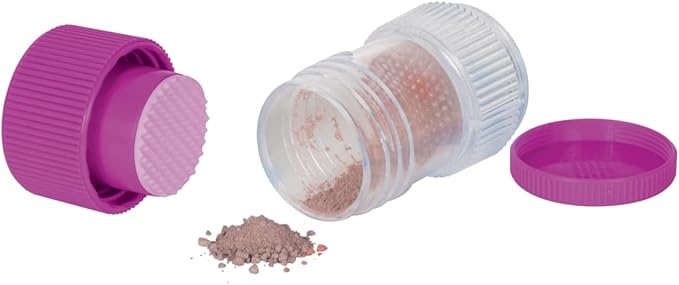 EZY DOSE Pill Crusher, Crushes Pills, Vitamins, Tablets into Powder, Storage Compartment, Removable Drinking Cup, Portable Design, Easy to Use, Designed for Travel, Purple, BPA Free