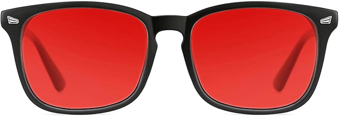 TIJN Blue Light Blocking Glasses for Women Men Clear Frame Square Nerd Eyeglasses Anti Blue Ray Computer Screen Glasses