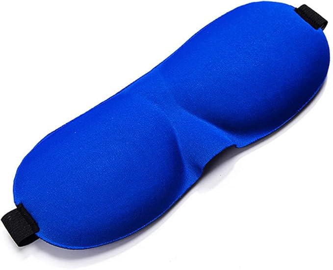 1 PCS 3D Sleep Mask for Women Men Eye Mask for Sleeping Contoured Cup Night Blindfold Mask Block Out Light for Kids Girls and Adult Blue