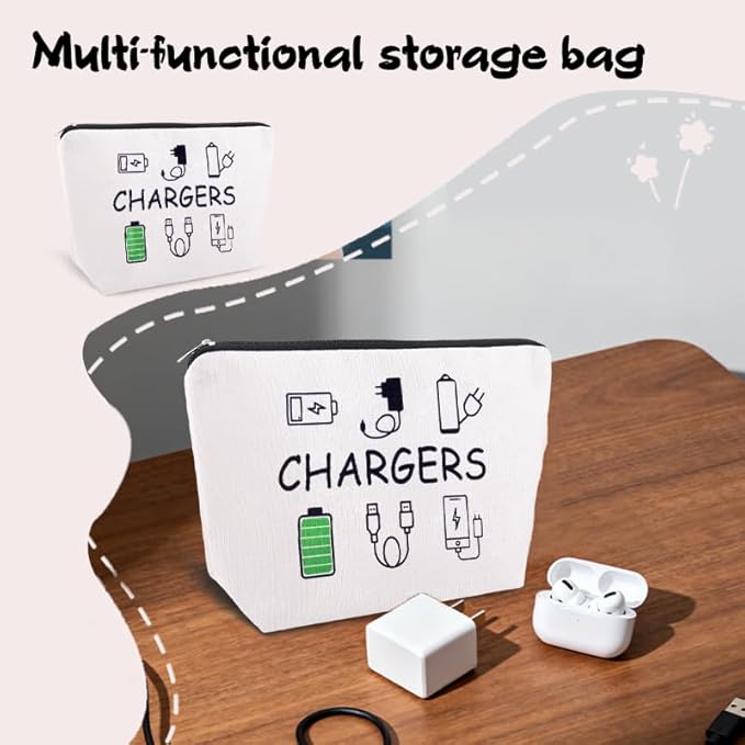 Charging Cable Organizer Bag Pouch Travel Elastic Silicone Cable Straps Cord Organizer Anti Loss Portable Earphone Plug Charger Storage Bag Data Cables Protector Cover Charge Cord Tie Wrap Protection