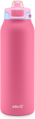 Ello Pop & Fill Insulated Stainless Steel Water Bottle with Quick Fill Lid, Leakproof Locking, Sip or Chug Spout, BPA-Free, Double Wall Vacuum Insulated for Sports, Travel & School- 22oz / 32oz / 40oz