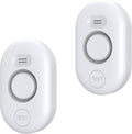 METAK Water Leak Detector Sensor Alarm: Home Water Flooding Monitor Smart Sink Overflow Monitoring Adjustable Wet Moisture Alert Pipe Leakage Drip Detection Warning for Basement Floor (2 Sensor)