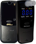 Breathalyzer with 10 Memories and LED Display, Visible at Night. Long Battery Life and Last 350 Test with Alkaline Batteries (Black 1)