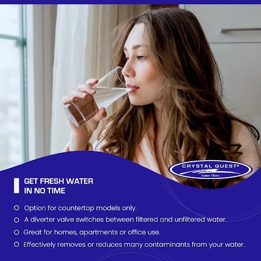 Smart Countertop Water Filter System | Crystal Quest (Single, Stainless Steel)