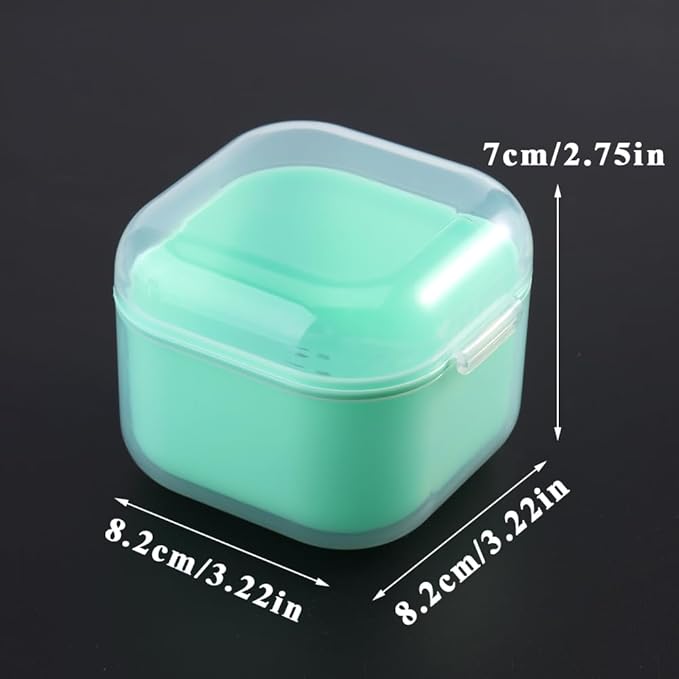 Nail Tool Sterilizer Box Plastic Sterilization Tray for Nail Art Accessories Tools, Portable Disinfectant Container Soaking Box with Strainer for Nail Drill Bits Manicure Cleaning Equipment
