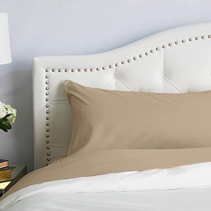 PeachSkinSheets Cooling Bed Sheets for Hot Sleepers - Ultra-Soft Breathable Luxury Microfiber Sheet Set, Moisture-Wicking, Deep Pocket, Oeko-TEX® (California King Size, Light Mocha)