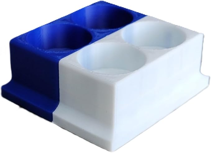 Znet3D Eye Drops Bottle Organizer & Tracker – AM/PM 4-Slot (White/Blue)