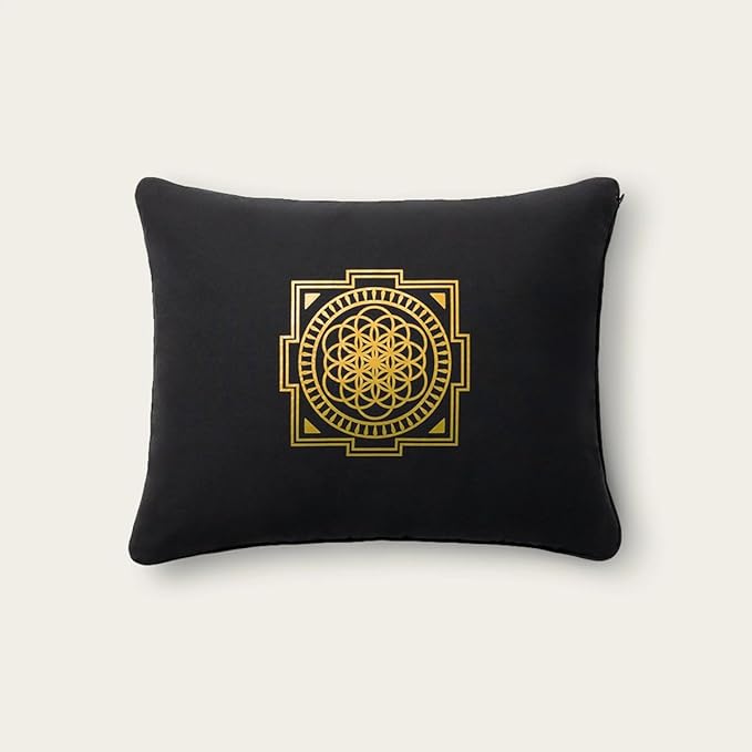 ShaktiMat Premium Acupressure Pillow, Level 3 in Shakti Black, Massage Muscles, Aid Sleep & Unlock Inner Tension | Similar to Acupuncture, No Needles Required