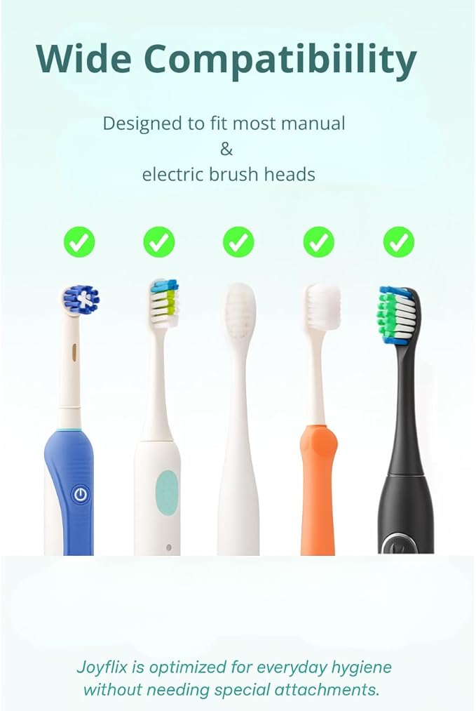 UV-C Toothbrush Sanitizer | Portable & Rechargeable | 99.9% Sanitization with Heating Function | Magnetic Mount, Travel-Friendly & Compact Design (Charcoal Black)