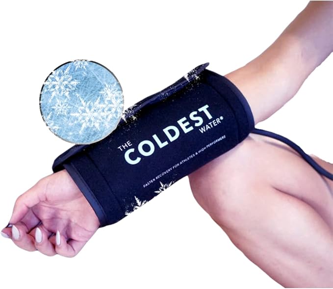The Coldest Wrist Ice Pack - Ice Pack Wrist Brace w/Cold Therapy Air Compression - 8” X 16” Wrist Compression Sleeve for Wrist Sprain, Rheumatoid Arthritis, Tendinitis, Swelling Injuries, & More