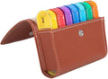 Portable Medicine Box Weekly Pill Organizer 7 Day 4 Times a Day Compact Pill Case with Leather Storage Bag for Travel and Home Health Care