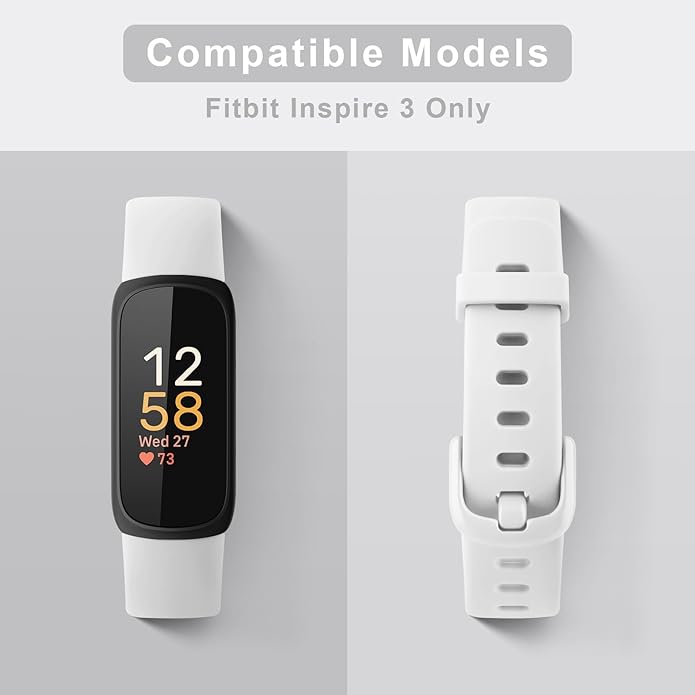 AK Band Compatible with Fitbit Inspire 3 Bands for Women Men, Adjustable Replacement Sport Wristbands Straps for Fitbit Inspire 3 Fitness Tracker