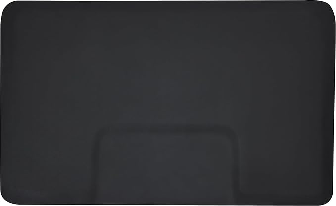 BarberPub 3 x 5 Feet Salon Floor Mat Anti Fatigue Barber Shop Chair Floor Mat for Hair Stylist Rectangle 1/2'' Thick 0040 Black