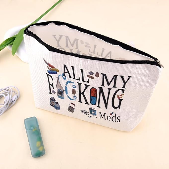 Small Pouch Bag for Medicine Pharmacist Nurse Doctor Pouch Bag for Women Men Patient Medication Organizer Bags Practitioner Physician Assistant Gifts Pouches Get Well Soon Medical Pouches Med Bags