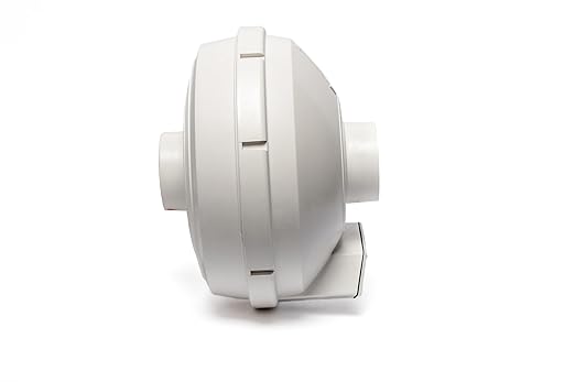 Festa AMG Prowler Radon Fan - Quiet and Energy Efficient 221 CFM Radon Mitigation System Inline Fan - 3" Electric Inline - Made with Glass Reinforced Poly-Resin – White