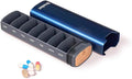 callie Personalized Metal Weekly Pill Organizer - Custom Name, Aluminum 7 Day Pill Case Travel Medicine Organizer with Large Compartment for Supplements Pills Vitamins