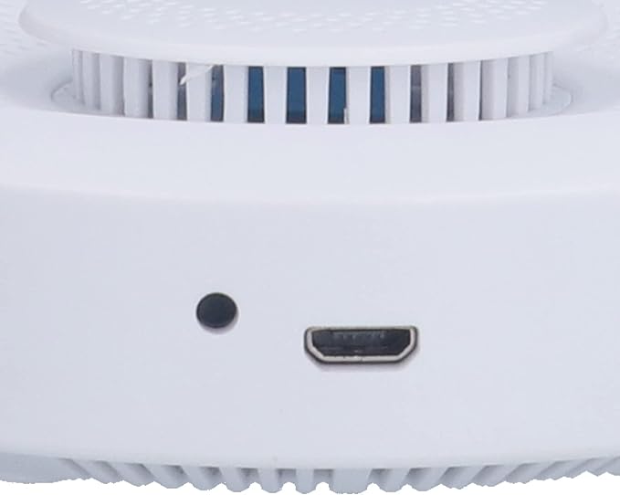 Smart Air Quality Monitor WiFi Enabled VOC CO2 Temperature Humidity Detector for Home Office PVC 3.5 Inch