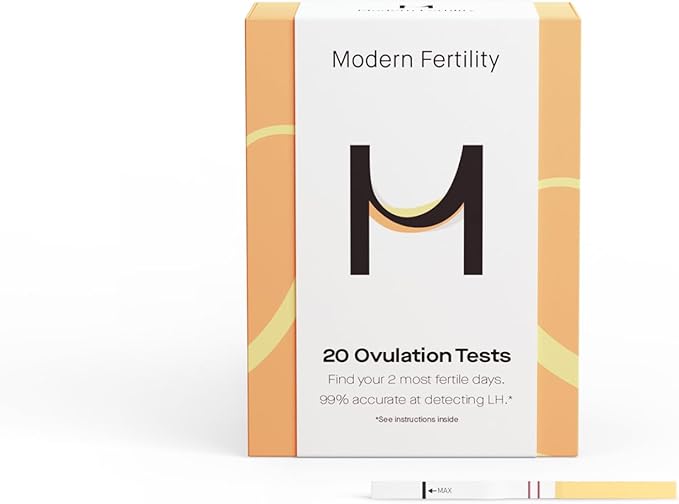 Modern Fertility Ovulation Test | Reliable at-Home Test Helps You Identify Fertile Days, Predict Ovulation, and Get in Sync with Your Cycle| 20 Test Strips