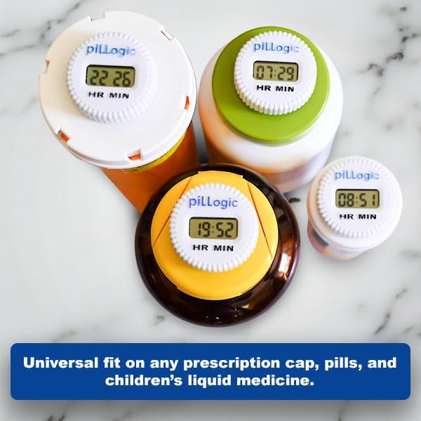 Medicine Timer-Medication Tracker-Pill Reminder for Prescriptions and Children's Liquid Medicine-Easy to Use
