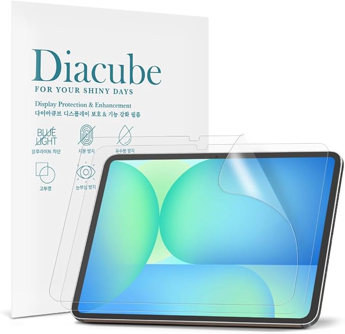 2-Pack Anti Glare Screen Protector with Blue Light Filter For Samsung Galaxy Tab S10 FE Plus 13.1 inch, Anti-Glare Matte PET Film, Anti-Fingerprint, High Touch Sensitivity, Easy Installation