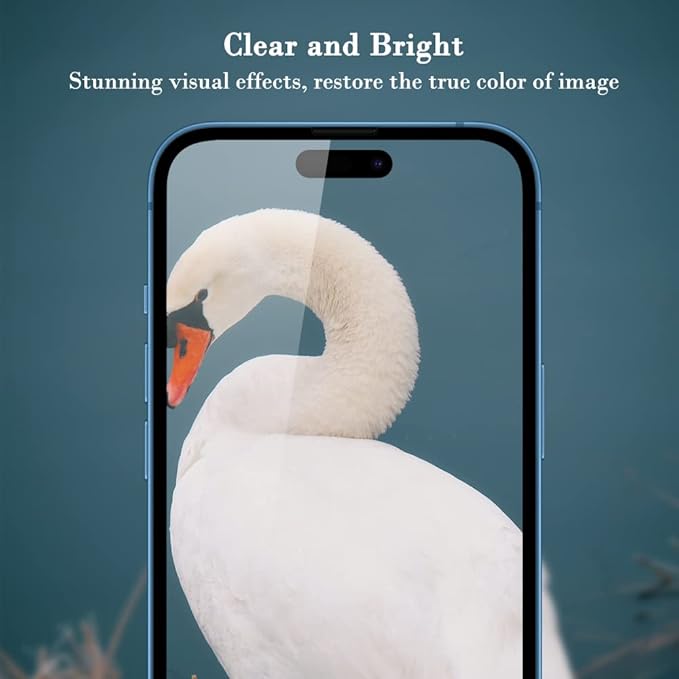PERFECTSIGHT Anti Blue Light Screen Protector Designed for iPhone 14 Pro 2022 6.1 inch, 2 Pack 6X Stronger Blue Light Blocking Tempered Glass - Eye Protection Anti Eye Fatigue Bubble Free