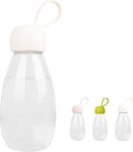 emoi BPA Free Water Bottle, 12oz/360ml Cute Water Bottle with Carrying Strap, Ideal for Kids Boys Girls Students Women Healthy Hydration-White